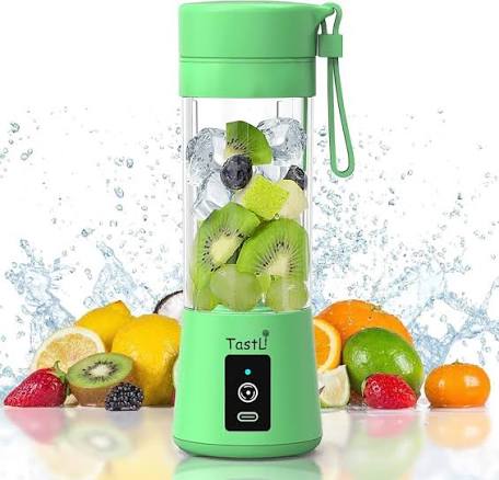 Portable USB Rechargeable Juicer Blender – 6 Blade Mini Personal Smoothie Maker (380ml)