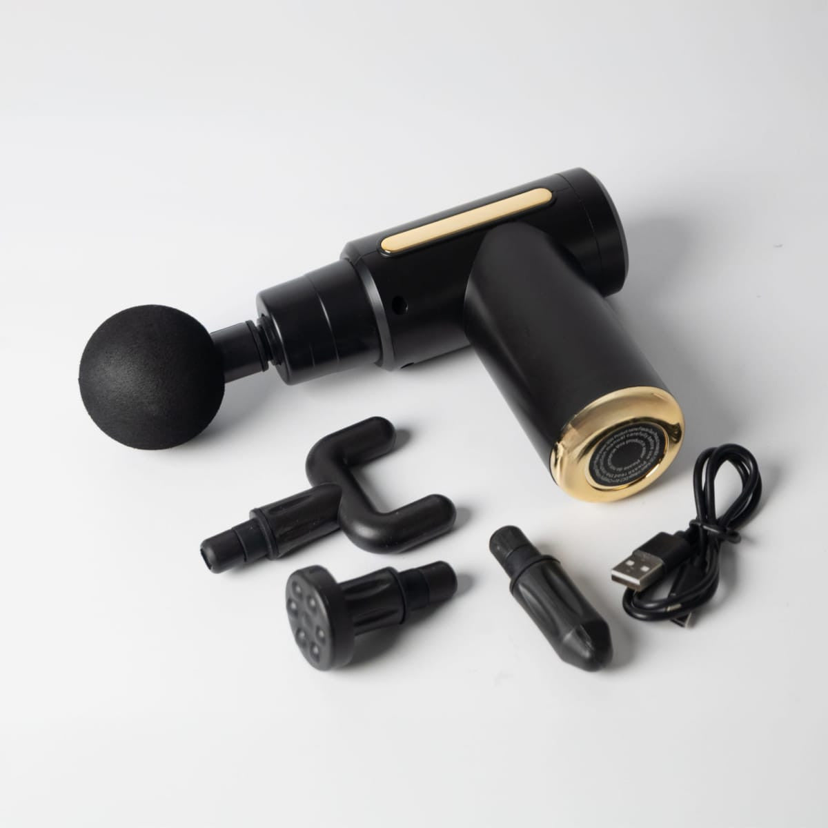 4-in-1 Mini Deep Tissue Massage Gun – 6 Speed Cordless Muscle Massager