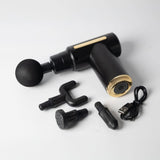 4-in-1 Mini Deep Tissue Massage Gun – 6 Speed Cordless Muscle Massager